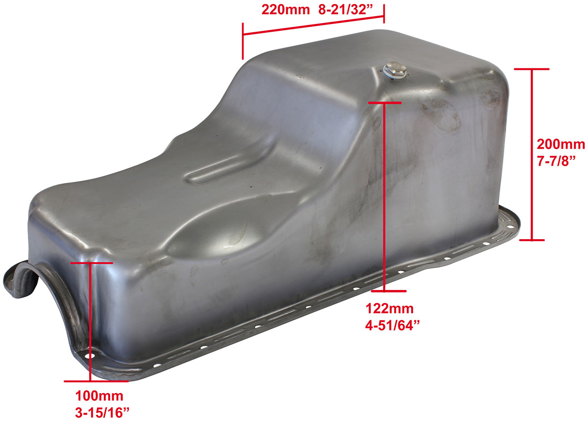 AEROFLOW STOCK OIL PAN FORD 289-302W FRONT SUMP RAW - Image 2