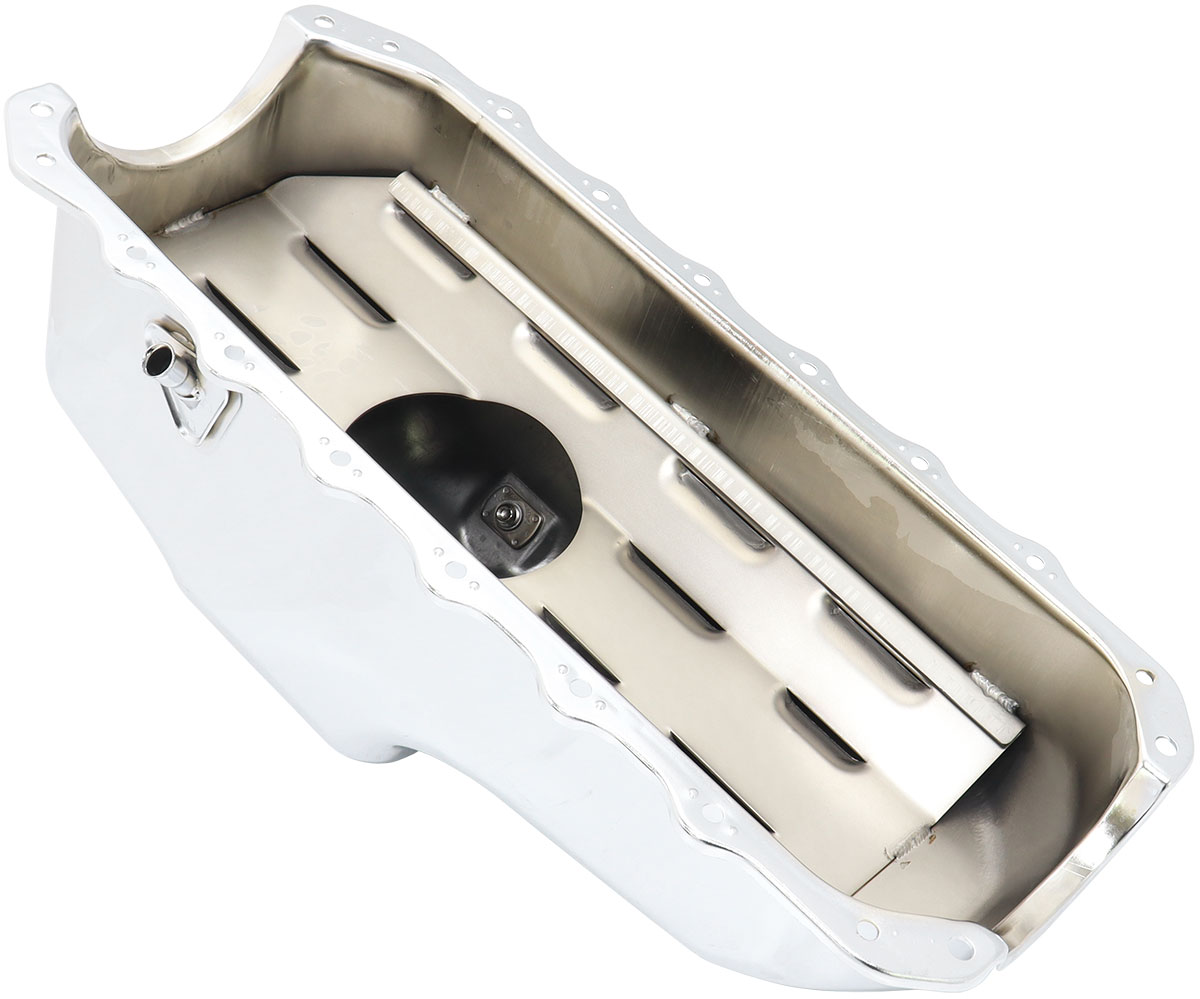 AEROFLOW STOCK 253 308 HOLDEN OIL PAN VB VT COMMODORE V8 CHROME - Image 2