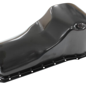Aeroflow AF82-9310BLK factory style replacement front sump oil pan in black finish for Ford 351 Cleveland