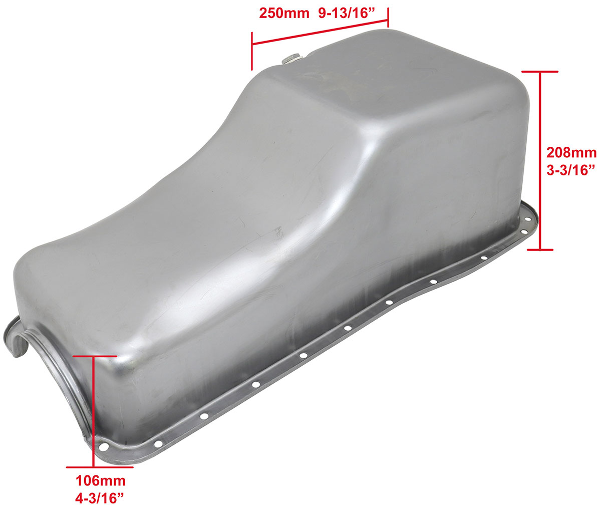 AEROFLOW STOCK FORD 429-460 V8 OIL PAN RAW STEEL OIL PAN BIG BLOCK - Image 2