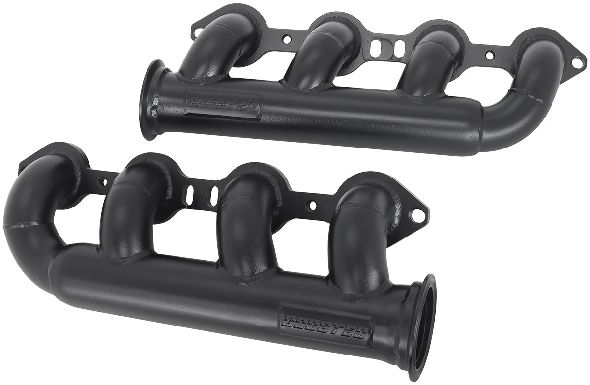 AEROFLOW GM LS TWIN TURBO MANIFOLDS PAIR FORWARD FACING V-BAND
