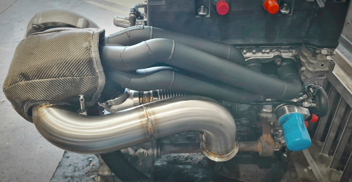AEROFLOW HONDA K20 K24 GT30 V-BAND TURBO MANIFOLD 44mm WASTE - Image 4