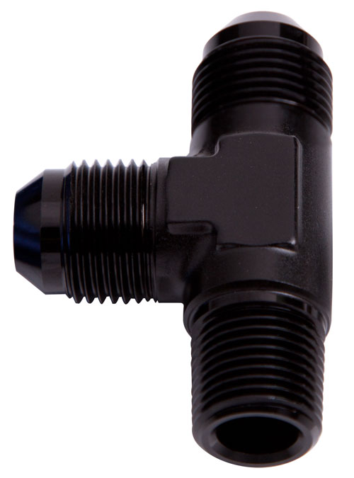 AEROFLOW TEE -12AN WITH 3/4" NPT ON RUNBLACK AN TEE WITH NPT ON RUN