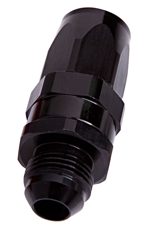 AEROFLOW MALE -16AN TO -16AN HOSE END BLACK STRAIGHT MALE TO MALE