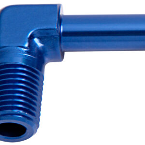 AEROFLOW 90 DEG 3/8" NPT TO 5/8" BARB BLUE MALE TO MALE