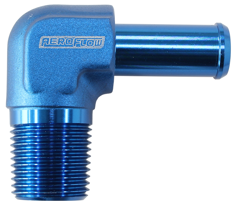 AEROFLOW GM LS 90DEG OIL BLOCK ADAPTER SUITS FRONT/REAR SUMP -12ORB