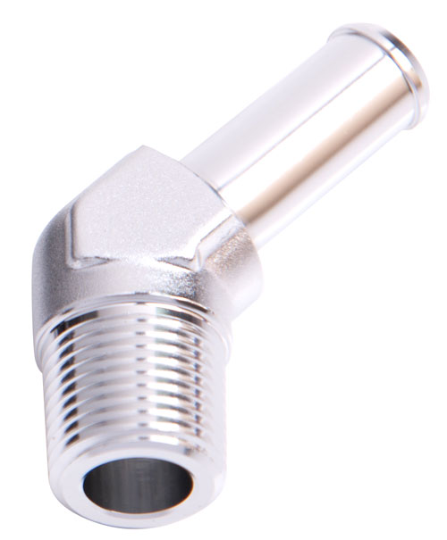 AEROFLOW 45 DEG 1/8" NPT TO 1/4" BARB BLACK 45 DEG MALE TO MALE