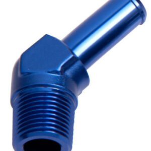 AEROFLOW 45 DEG 1/2" NPT TO 5/8" BARB SILVER 45 DEG MALE TO MALE AF845-10S