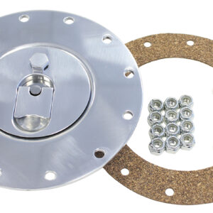 AEROFLOW BLACK ALUMINIUM FUEL CAP *ANODISED BLACK*-GASKET-BOLTS