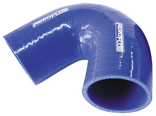 AEROFLOW Silicone Hose 135 Deg; Blue I.D 2.50" 63mm, Wall 5.3mm, 100mm Leg AF 9005-250