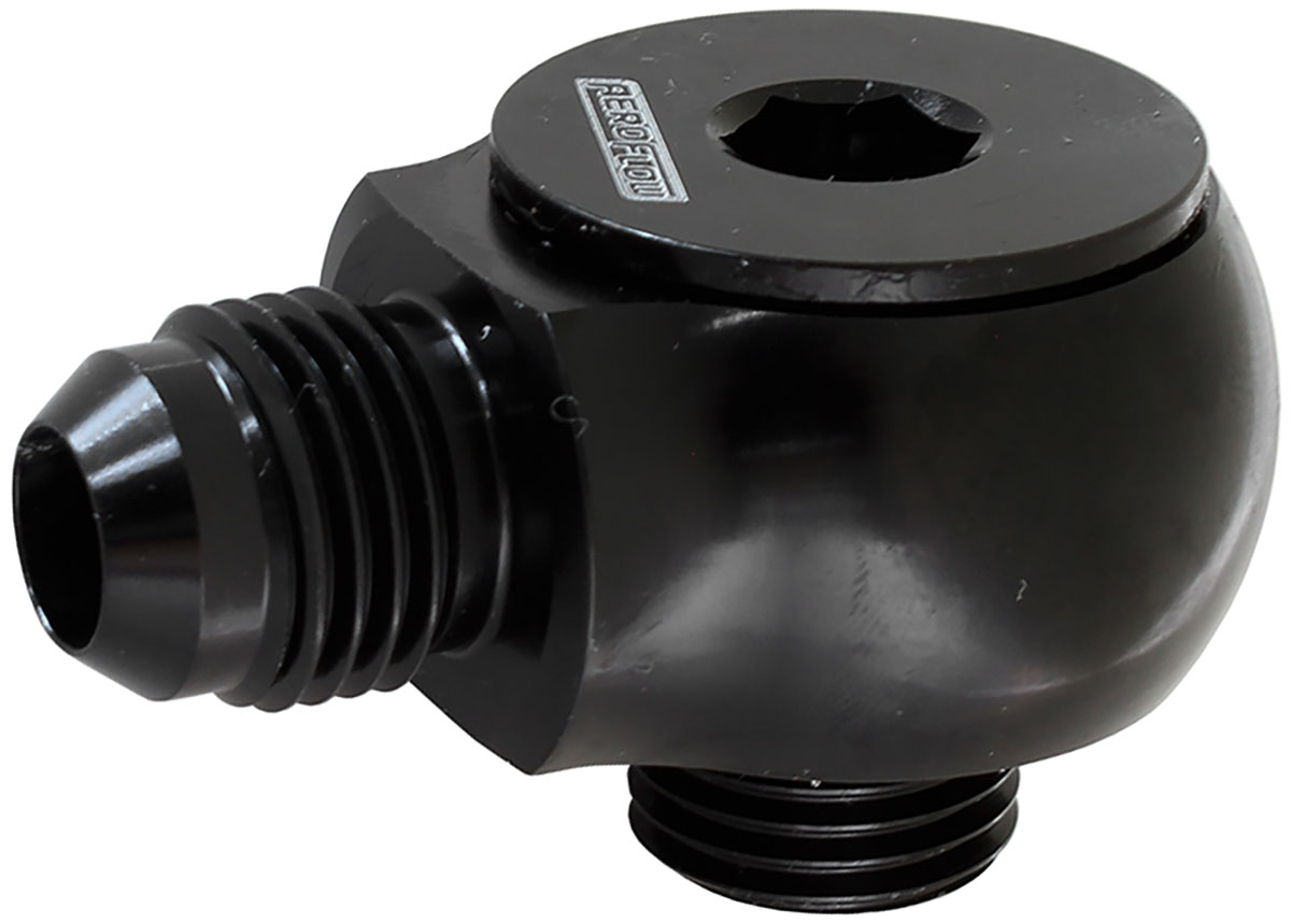 AEROFLOW stainless steel soft hose vac port adapter