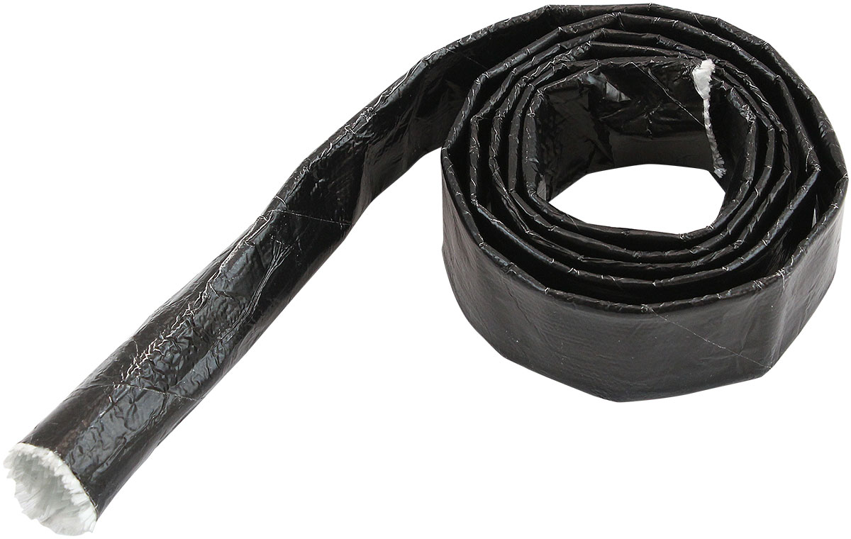 AEROFLOW ALUMINISED HEAT SLEEVE 1/4-1/2SILVER FINISH 1 meter / 3 ft