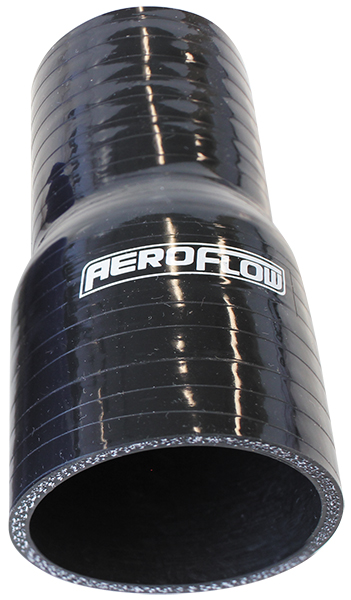 AEROFLOW Silicone Hose Str Black I.D 3.00" 76mm, Wall 5.3mm, 76mm Long AF 9201-300