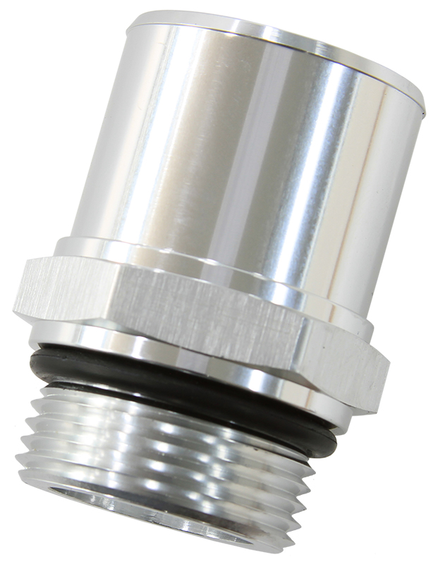 AEROFLOW -16ORB TO 1-3/8" / 35mm BARB BLACK 55MM L BREATHER ADAPTER