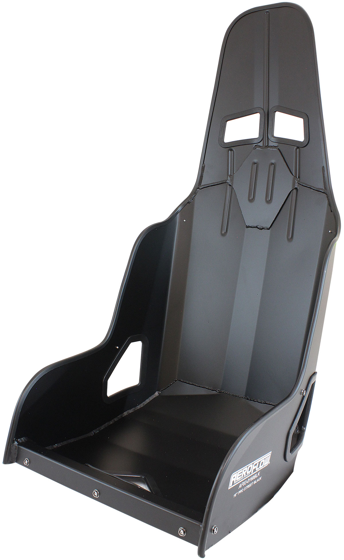 AEROFLOW PRO STREET ALUMINIUM RACE SEAT16" HIP WIDTH RAW FINISH