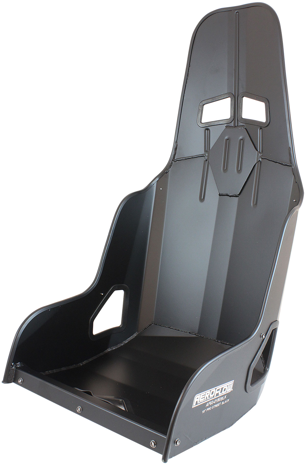 AEROFLOW PRO STREET ALUMINIUM RACE SEAT18" HIP WIDTH RAW FINISH