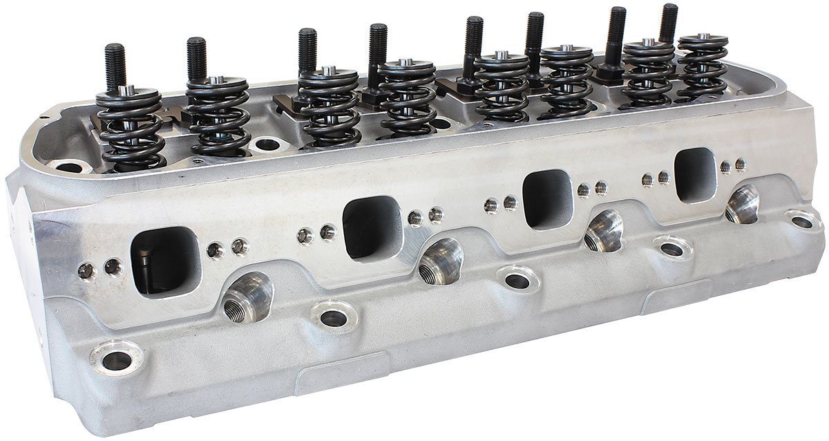 AEROFLOW SBC 350 400 *PAIR* ASSEMB. S/P ALLOY CYLINDER HEADS 180cc
