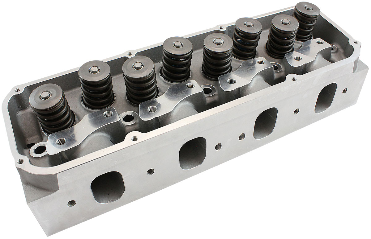 AEROFLOW SBC 350 400 *PAIR* ASSEMB. S/P ALLOY CYLINDER HEADS 200cc - Image 2