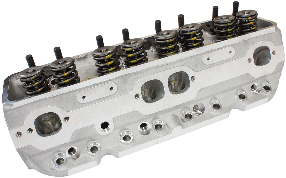 AEROFLOW SBC 350 400 *PAIR* ASSEMB. S/P ALLOY CYLINDER HEADS 210cc