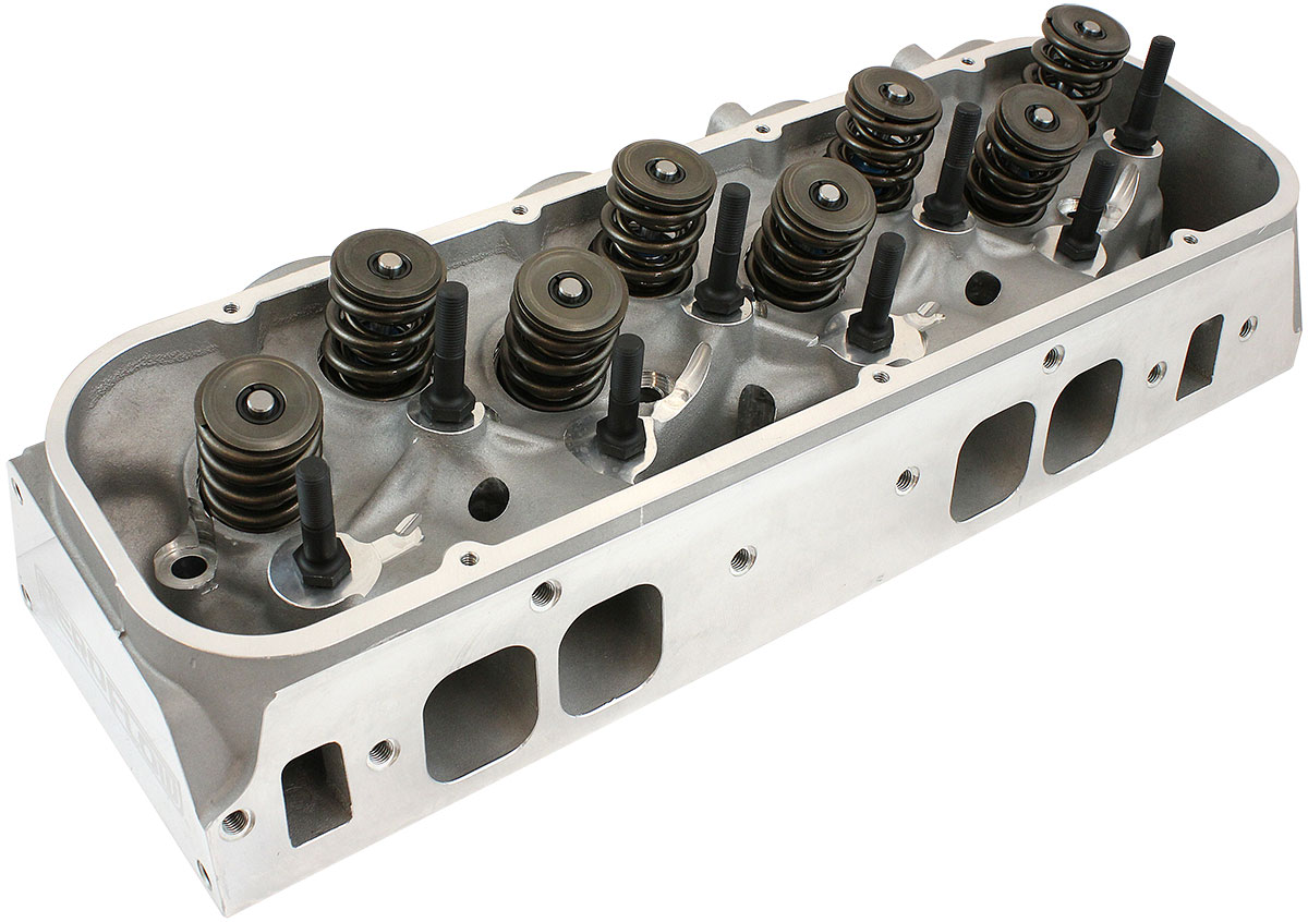AEROFLOW SBC CNC 350 400 *PAIR* ASSEMB.S/P ALLOY CYLINDER HEADS 213cc - Image 2