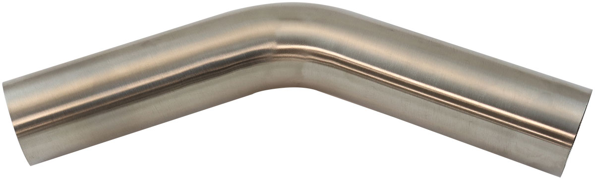 AEROFLOW 304 S/S BEND 45 DEG 2" O.D 1.5MM (.059") 150mm / 6" LEG