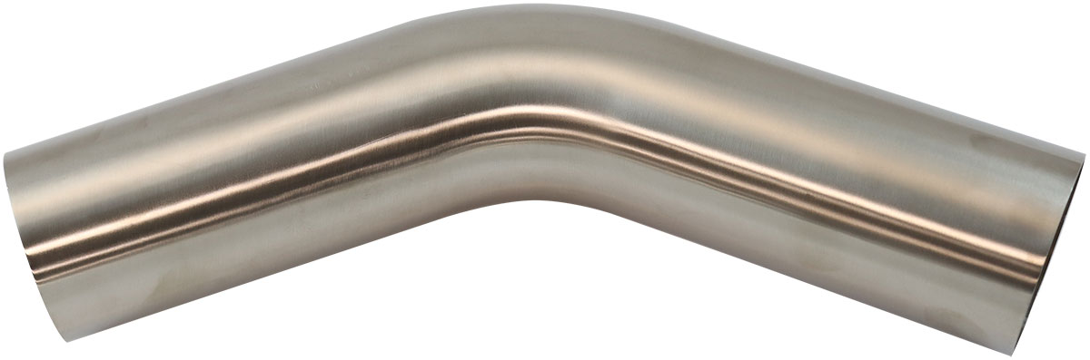 AEROFLOW 304 S/S BEND 45 DEG 3" O.D 1.5MM (.059") 150mm / 6" LEG