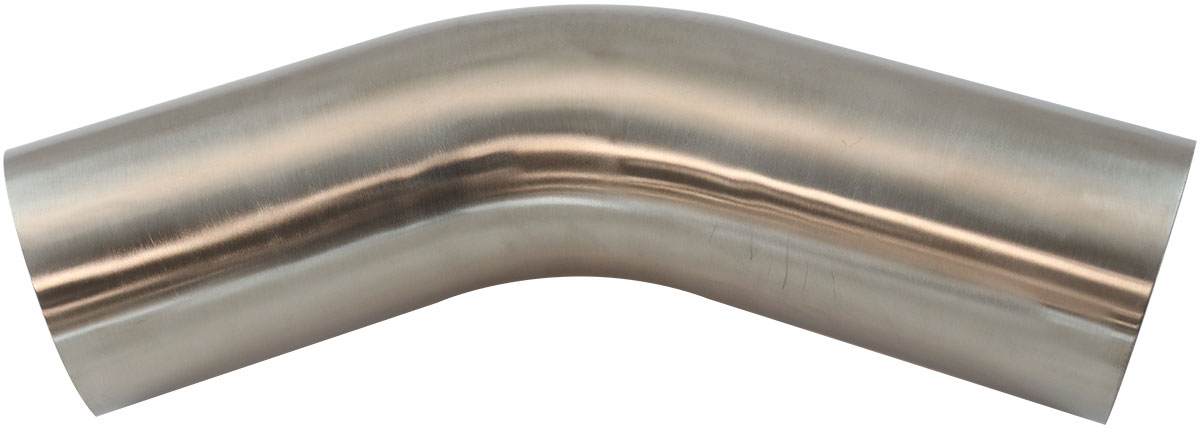 AEROFLOW 304 S/S BEND 45 DEG 4" O.D 1.5MM (.059") 150mm / 6" LEG