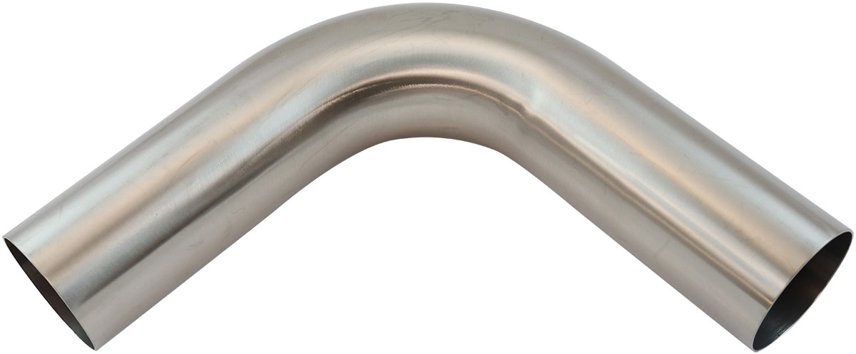 AEROFLOW 304 S/S BEND 90 DEG 3" O.D 1.5MM (.059") 150mm / 6" LEG