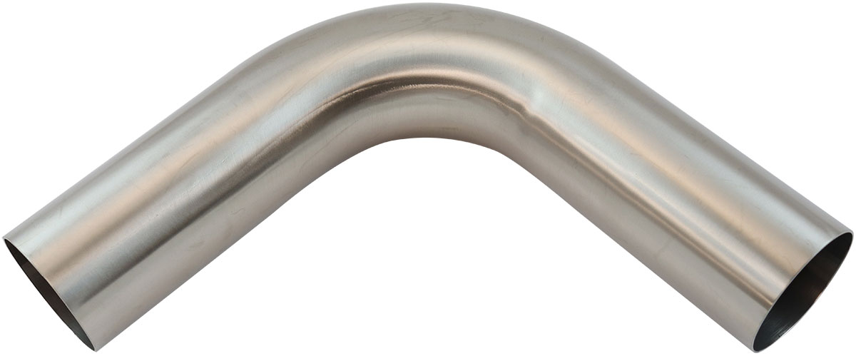 AEROFLOW 304 S/S BEND 90 DEG 4" O.D 1.5MM (.059") 150mm / 6" LEG
