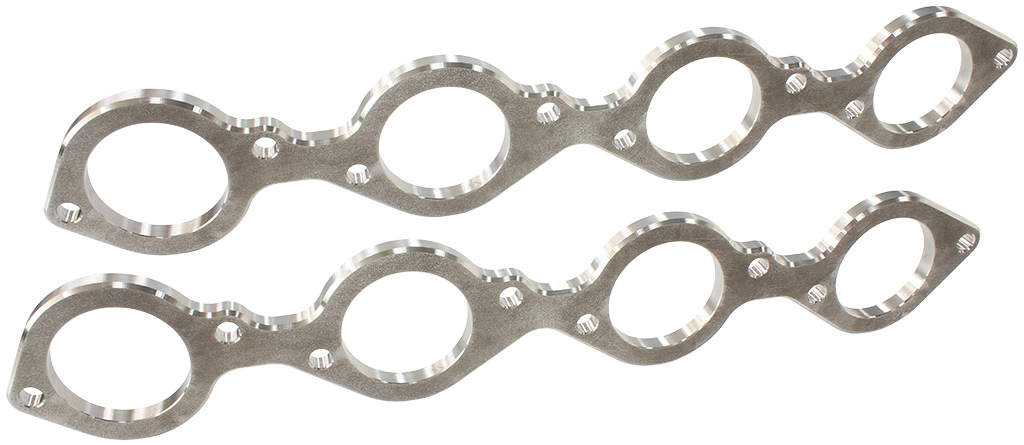 AEROFLOW SBC header flanges set 1-3/4" Square port 1.75 X 1.75" PAIR