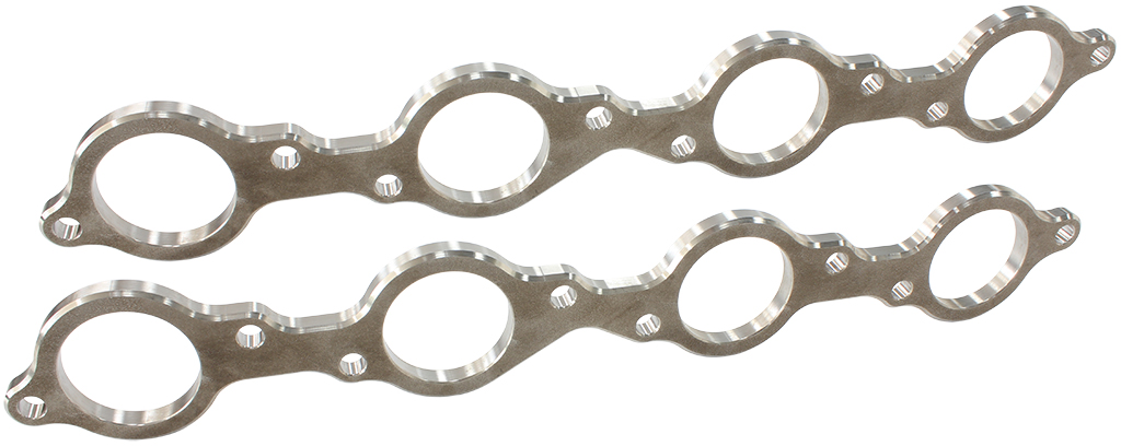 AEROFLOW BBC header flanges set 2-1/4" Round port 2.25" PORT PAIR