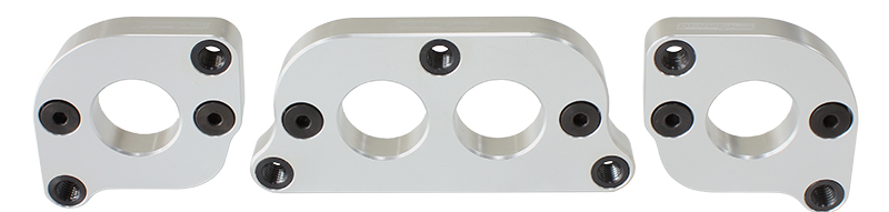 AEROFLOW Ford 302-351C header flanges 1-7/8" oval port PAIR