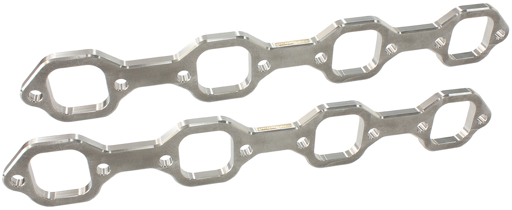 AEROFLOW Ford 289-351W header flanges 1-3/4" rectangle port, PAIR