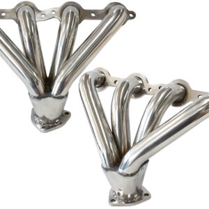 AEROFLOW GM LS BLOCK HUGGERS NATUTRAL STEEL FINISH