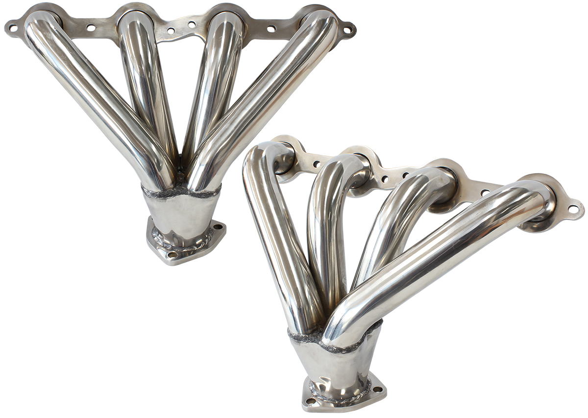 AEROFLOW GM LS BLOCK HUGGERS NATUTRAL STEEL FINISH