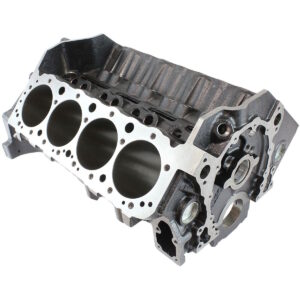 Aeroflow Performance Small Block Chev bare engine block front view