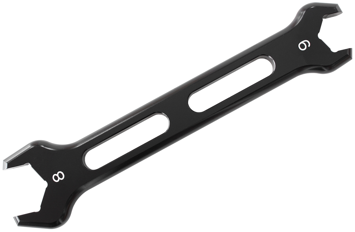 AEROFLOW DOUBLE ENDED PRO SPANNER SINGLBLACK -3AN TO -4AN