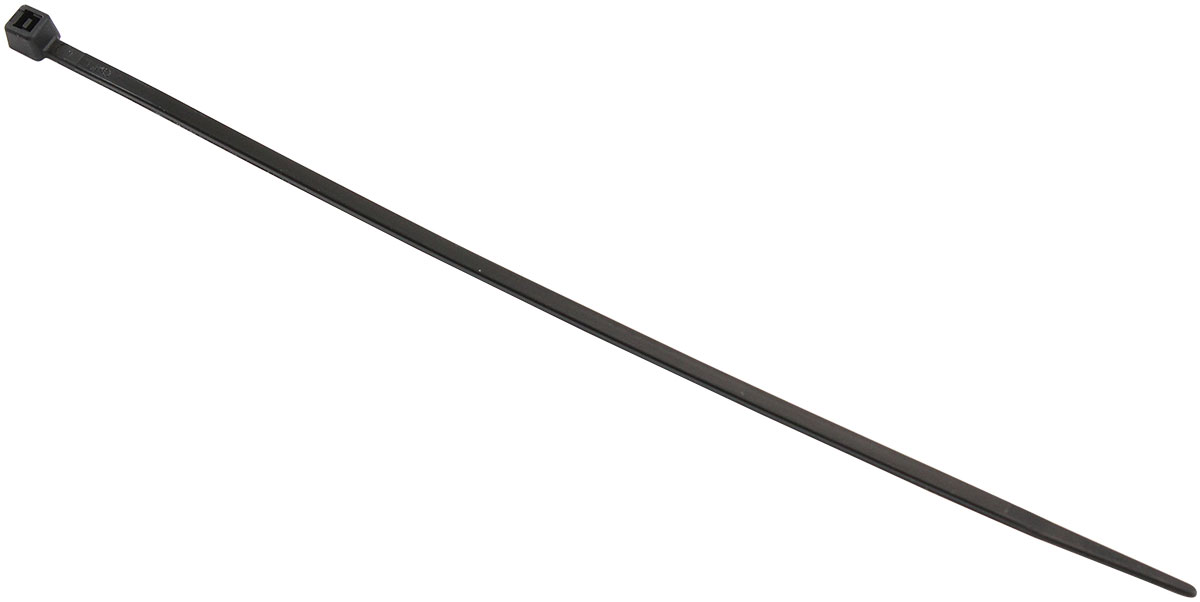 AEROFLOW HIGH TEMP CABLE TIES 2.5x100mm25 PACK BLACK ZIP TIE PA46 - Image 2