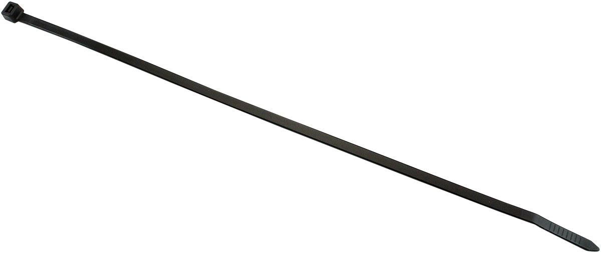 AEROFLOW HEAVY DUTY CABLE TIE 4.8x280mm100 PACK BLACK ZIP TIES PA66 - Image 2