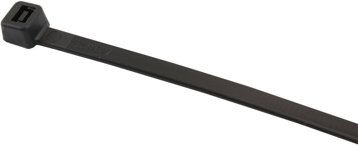 AEROFLOW HEAVY DUTY CABLE TIE 4.8x280mm1000 PACK BLACK ZIP TIES PA66