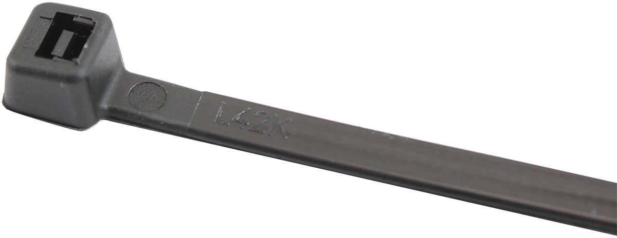 AEROFLOW CABLE TIES 4.8mm x 300mm 1000 PACK BLACK ZIP TIE PA66