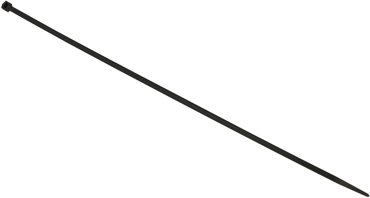 AEROFLOW HIGH TEMP CABLE TIES 4.8x380mm100 PACK BLACK ZIP TIE PA46 - Image 2