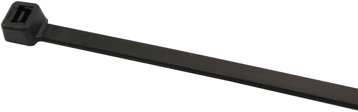 AEROFLOW HIGH TEMP CABLE TIES 4.8x380mm1000 PACK BLACK ZIP TIE PA46