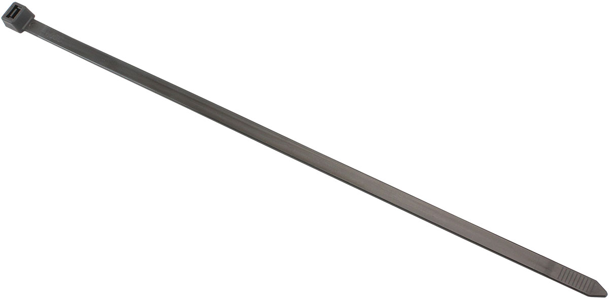 AEROFLOW CABLE TIES 7.6mm x 300mm 100 PACK BLACK ZIP TIE PA66 - Image 2