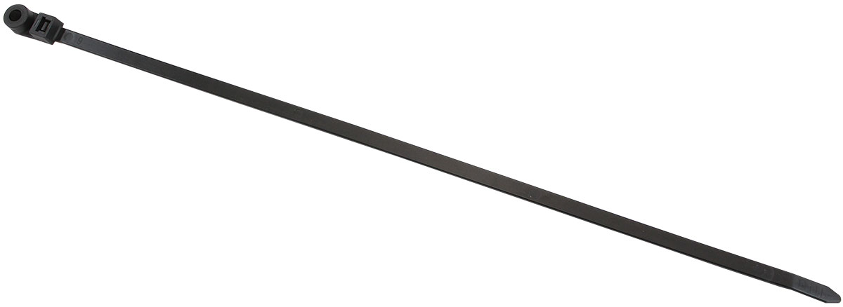 AEROFLOW CABLE TIES 7.6mm x 365mm 25 PACK BLACK ZIP TIE PA66 - Image 2