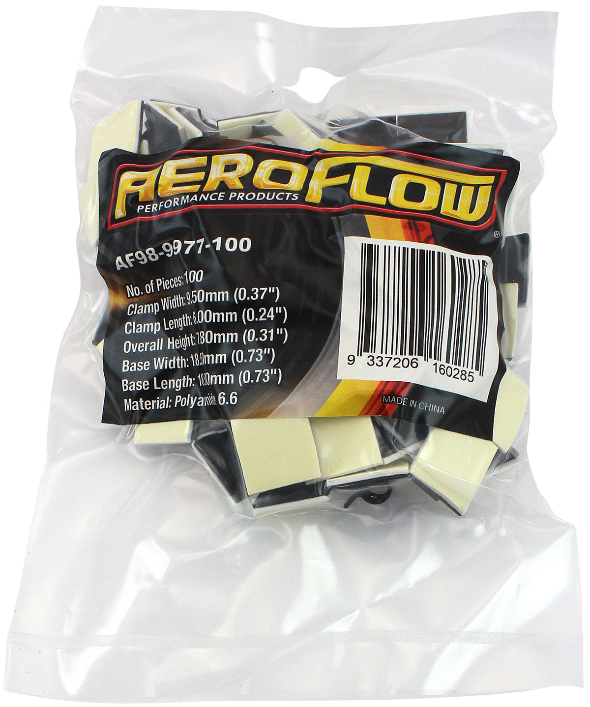 AEROFLOW CABLE TIES BULK MULTI PACK PA66 BLACK VARIOUS SIZES 500 - Image 3