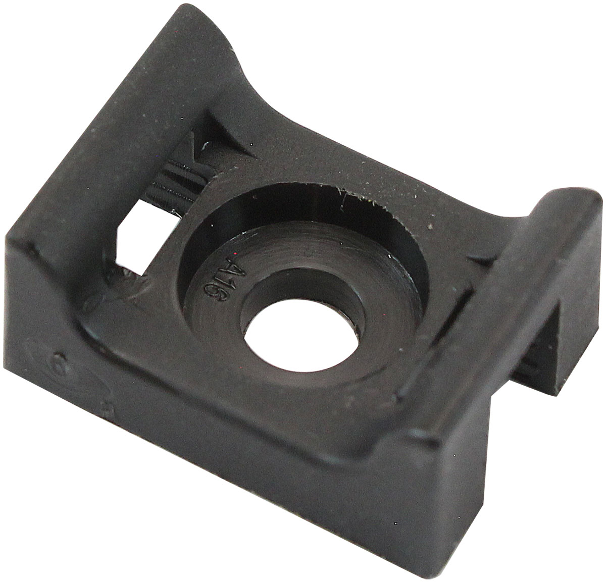 AEROFLOW CABLE TIE SCREW MOUNTS 17mm x 12.9mm M3 HOLE PA66 100 PACK