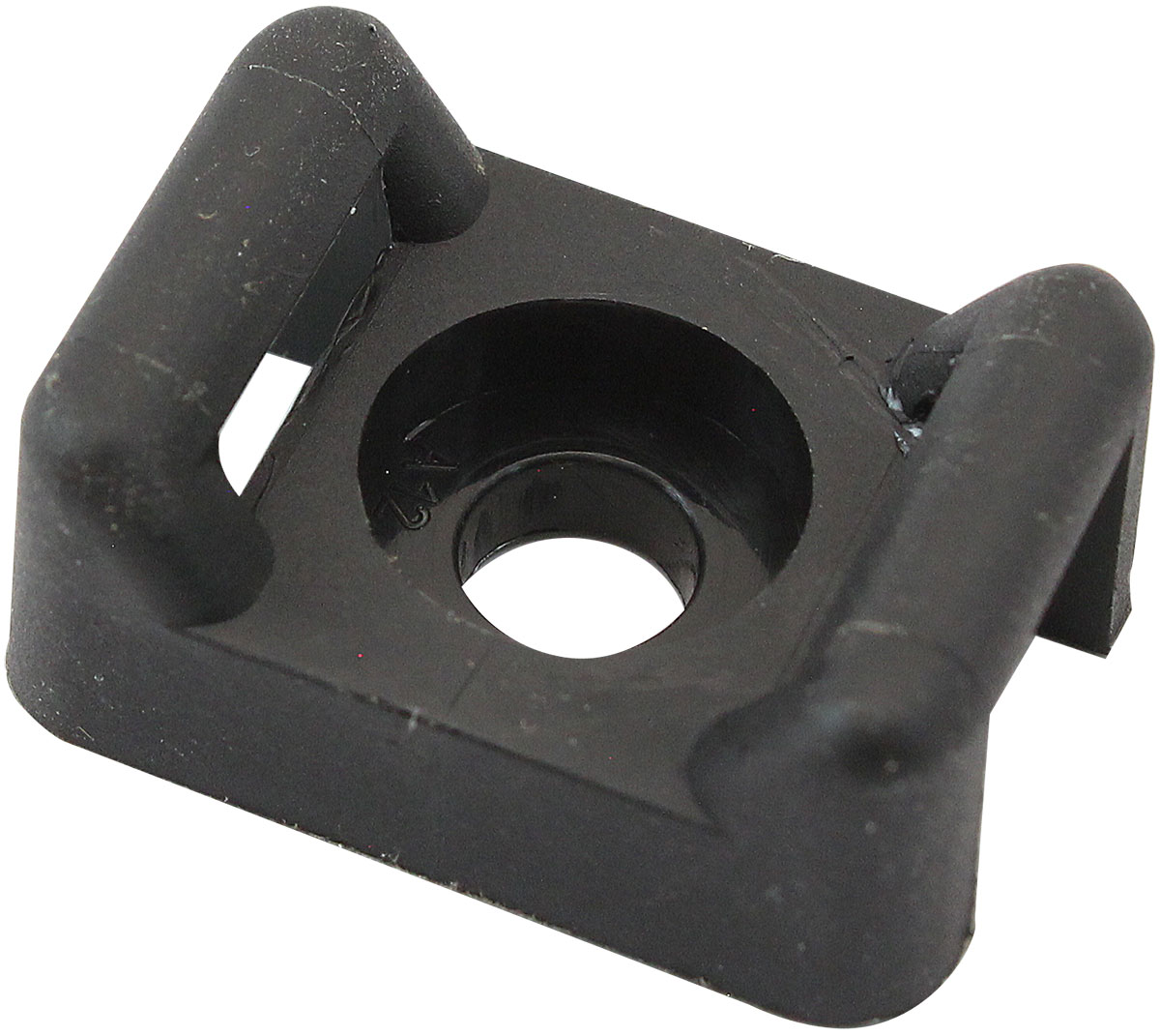AEROFLOW CABLE TIE SCREW MOUNTS 22mm x 16mm M4 HOLE PA66 50 PACK