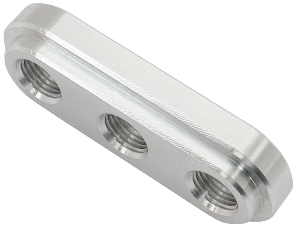 AEROFLOW WELD IN ALLOY PLATE 1/8" NPT x 2 PORTS VACUUM INTERCOOLER - Image 2