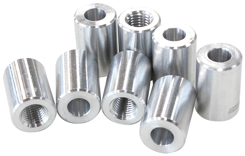 AEROFLOW ALUMINIUM WELD ON FEMALE M8 X 1.25 THREAD 6061-T6 ALLOY